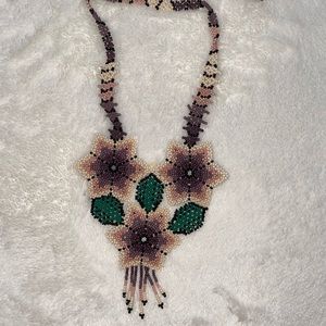 Floral Beaded Necklace